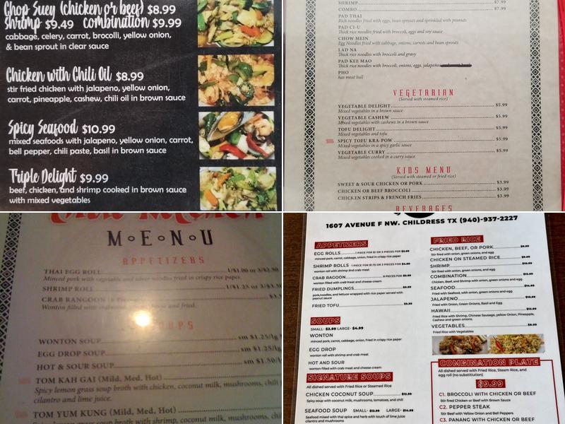Thai Kitchen Menu