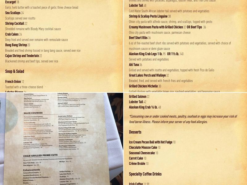 Bay Harbor Menu