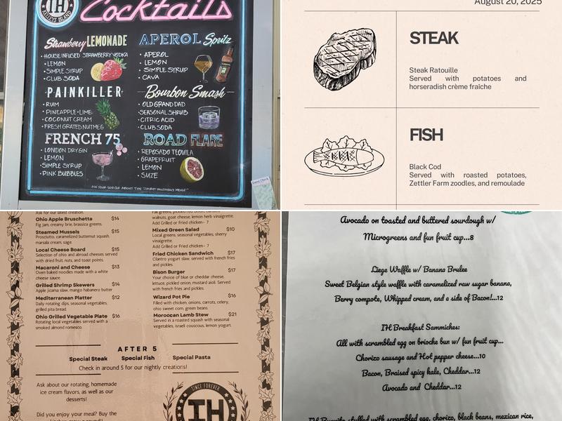 The Island House Menu