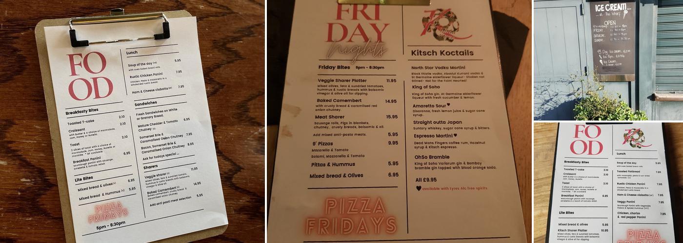 Kitsch Coffee and Wine Bar Menu