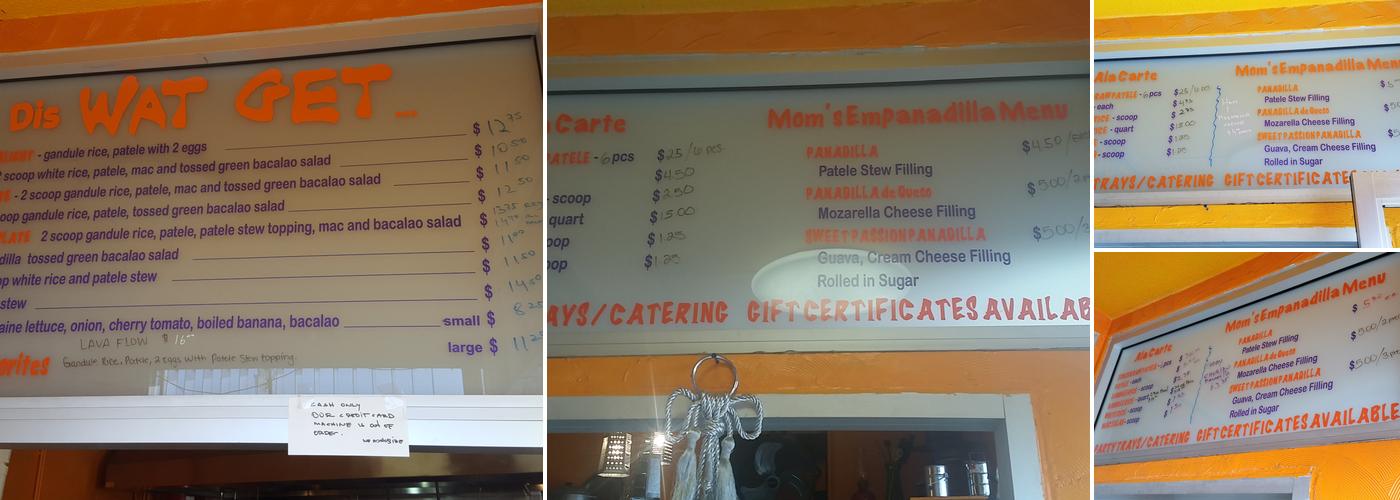 WAT GET KITCHEN Menu