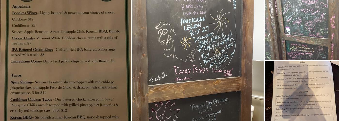 Shamrock Irish Pub Menu