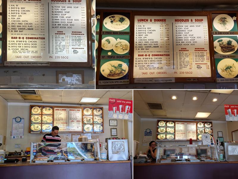 Yoonyson Korean BBQ Menu