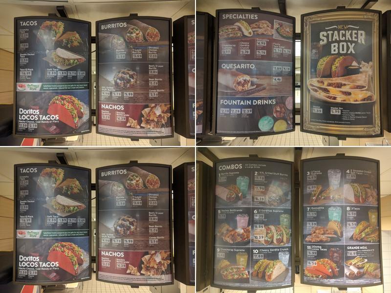 Taco Bell Menu