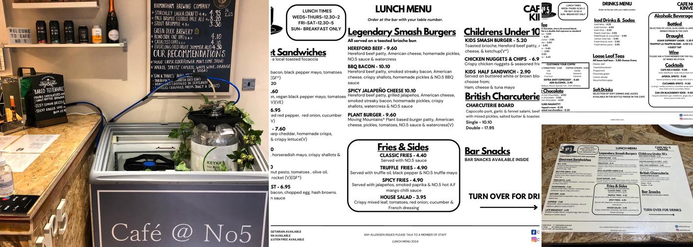 CAFE NO.5 KINVER Menu