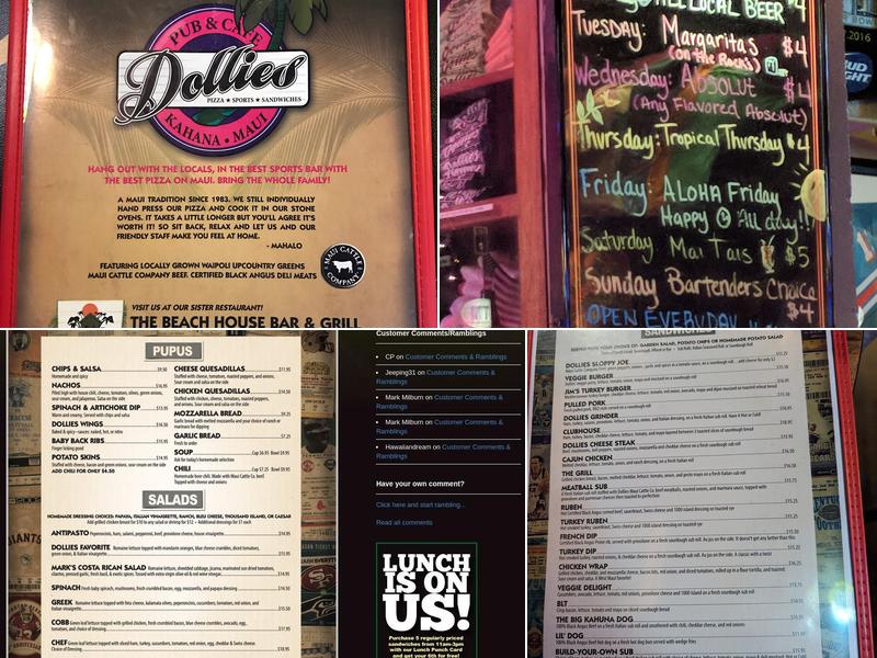 Dollie's Pub & Café Menu