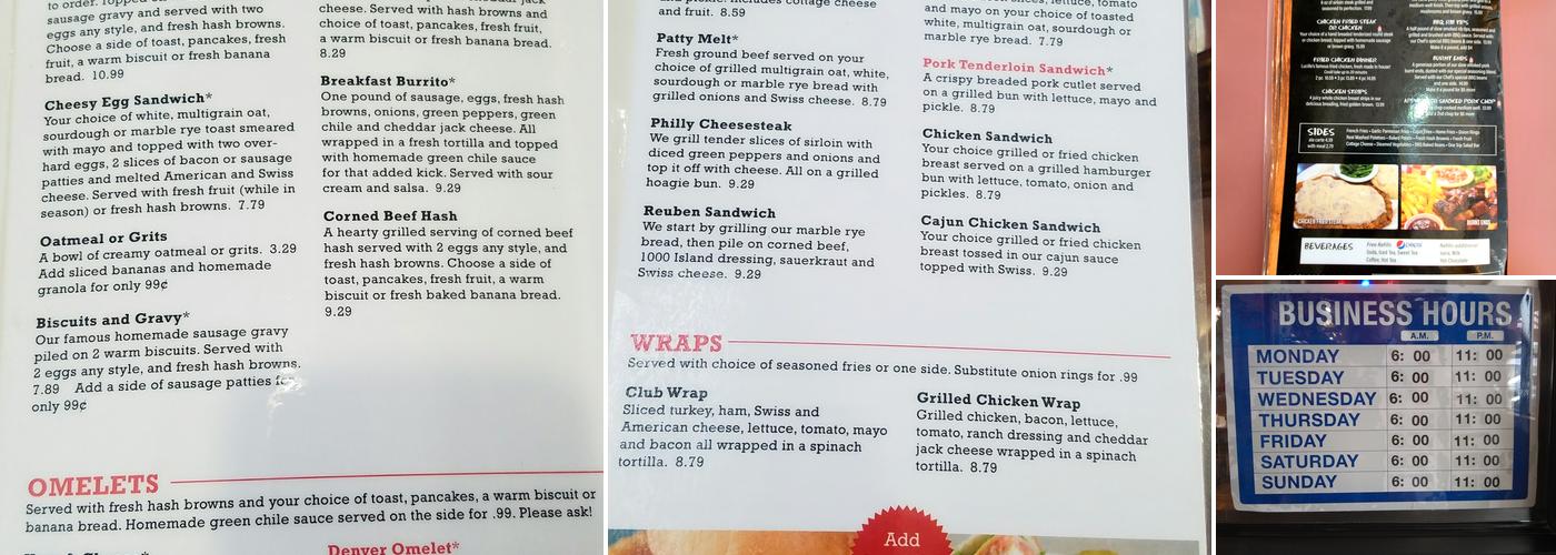 Apple Barrel Restaurant Menu