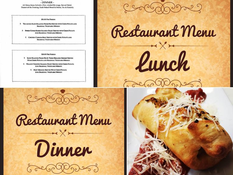 Poor Richard's Restaurant Menu