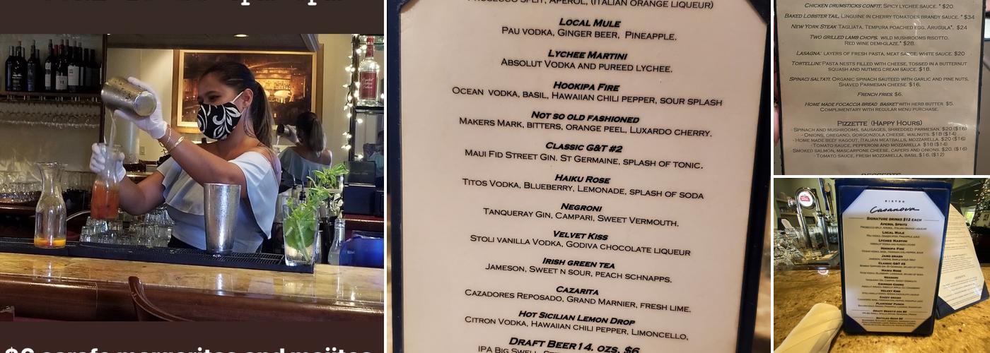 Bistro Casanova Menu