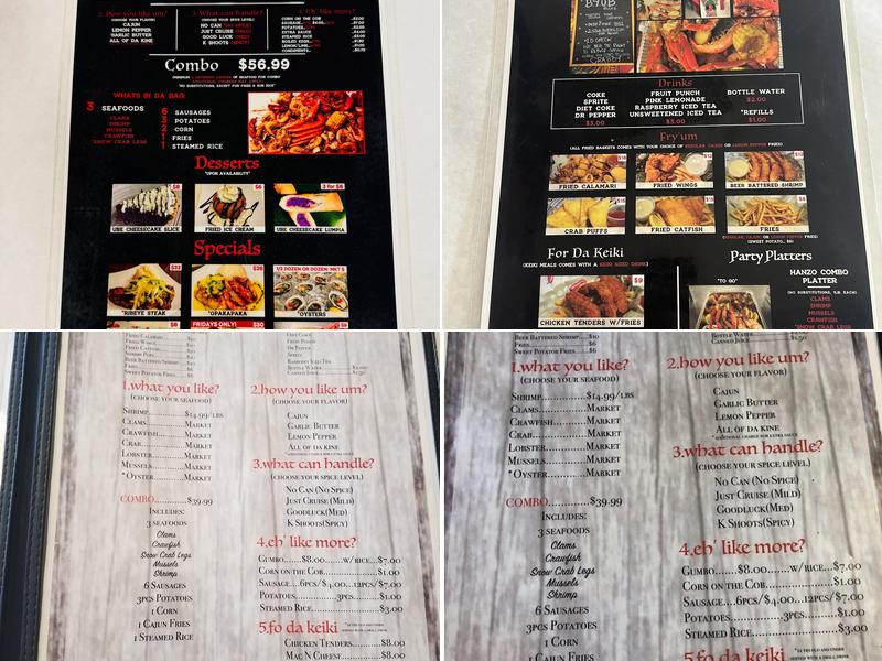 Da Shrimp Hale Menu
