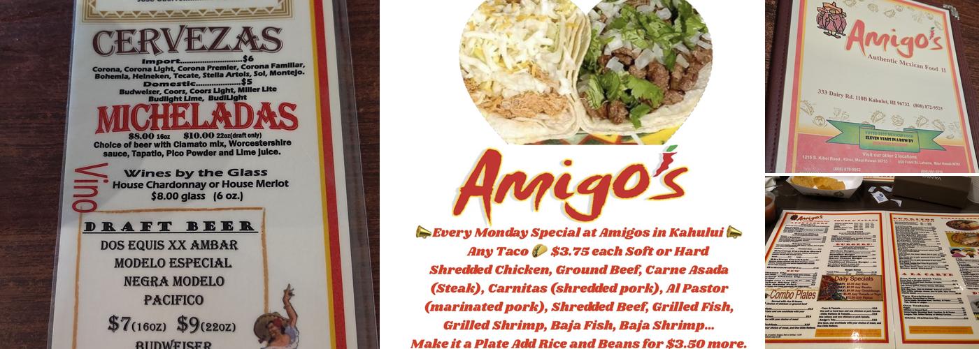 Amigo's Menu