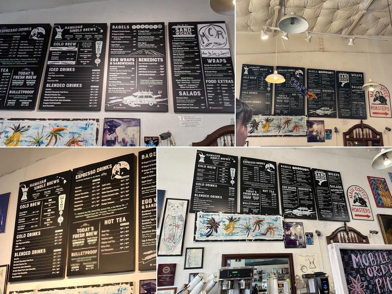 Maui Coffee Roasters Menu