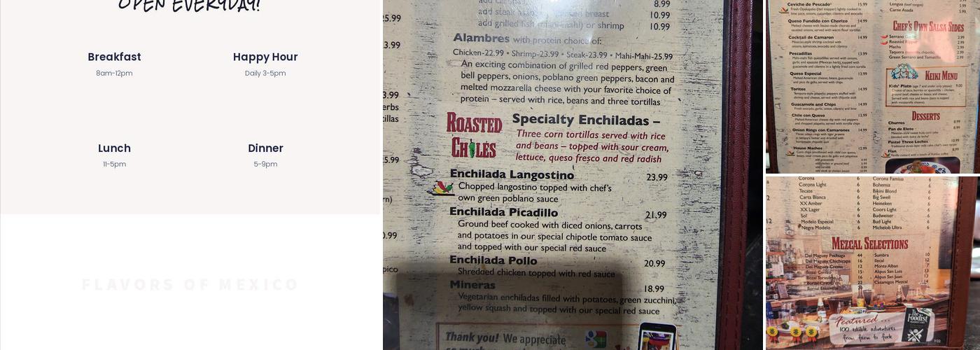 Roasted Chiles Menu