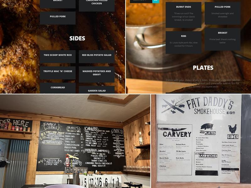 Fat Daddy's Smokehouse Menu