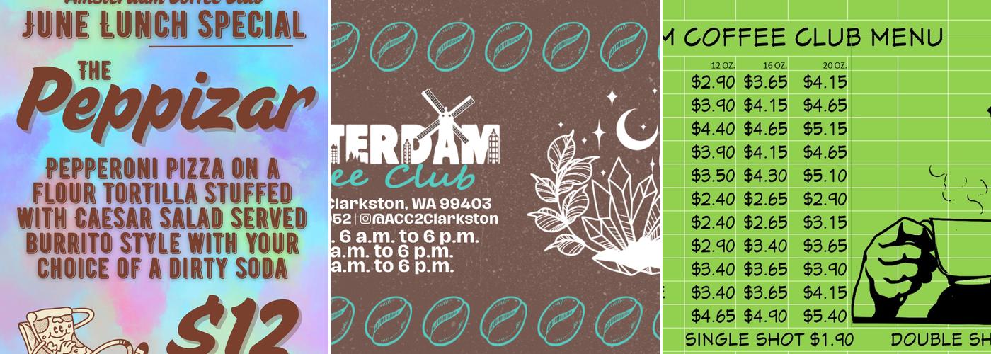 Amsterdam Coffee Club Menu