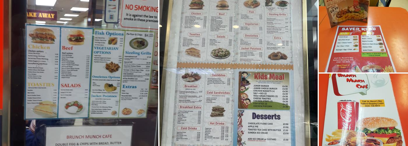 Brunch Munch Cafe Menu