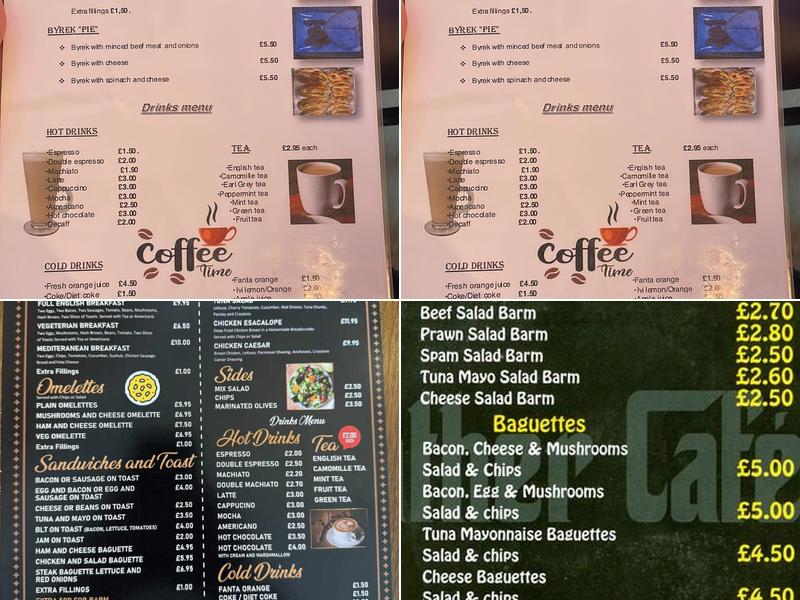 The Godfather Cafe Menu