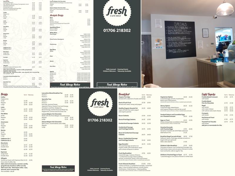 Fresh Cafe Deli Menu