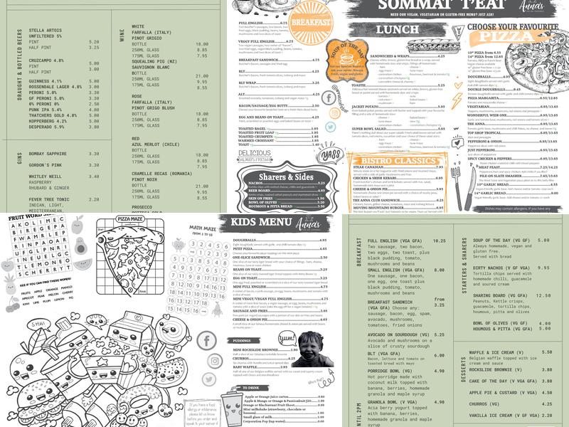 Anna's Cafe-Bar Menu