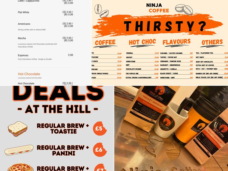 Ninja Coffee Menu