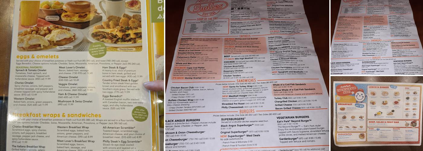 Eat'n Park Menu