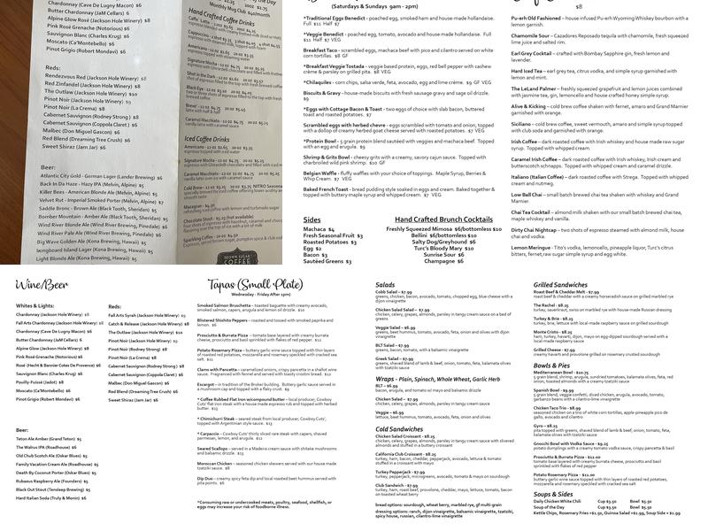 Brown Sugar Coffee Roastery Menu