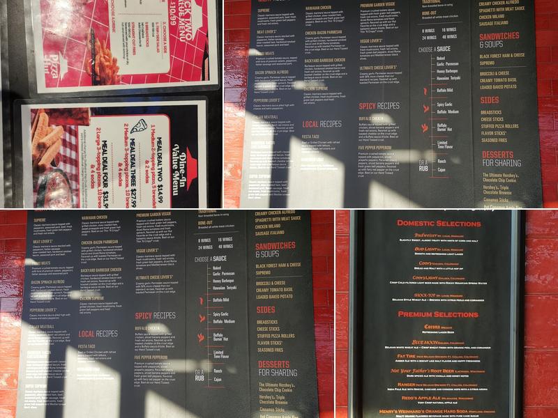 Pizza Hut Menu