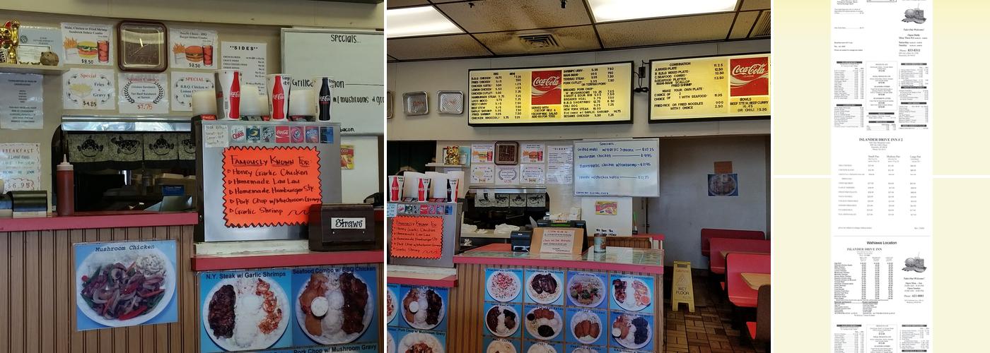Islander Drive Inn Menu