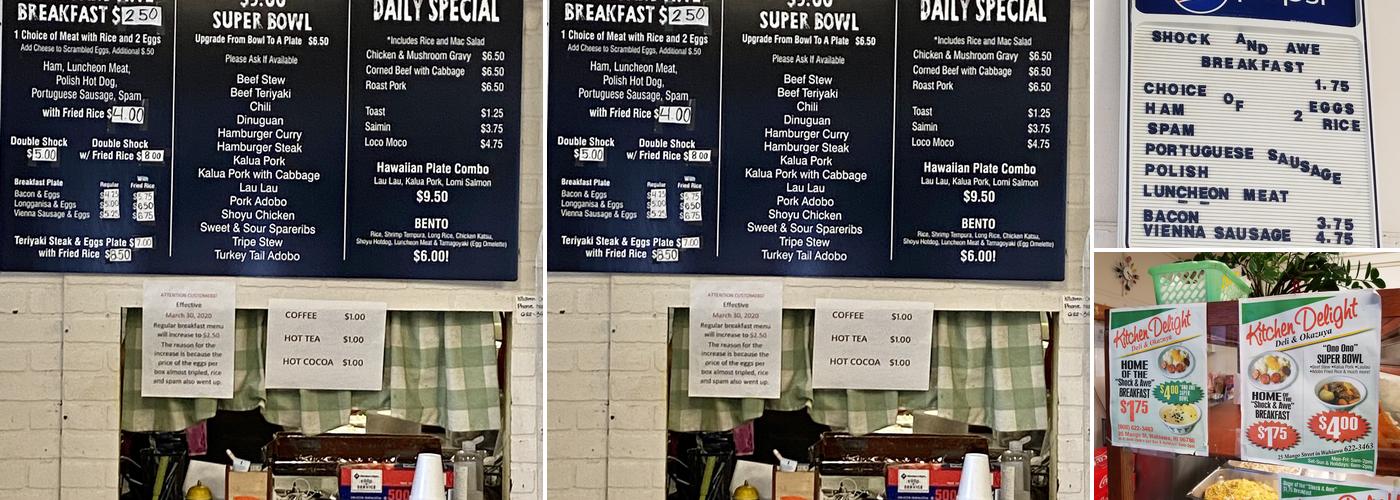 Kitchen Delight Menu