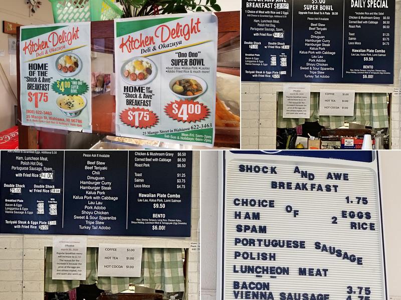 Kitchen Delight Menu