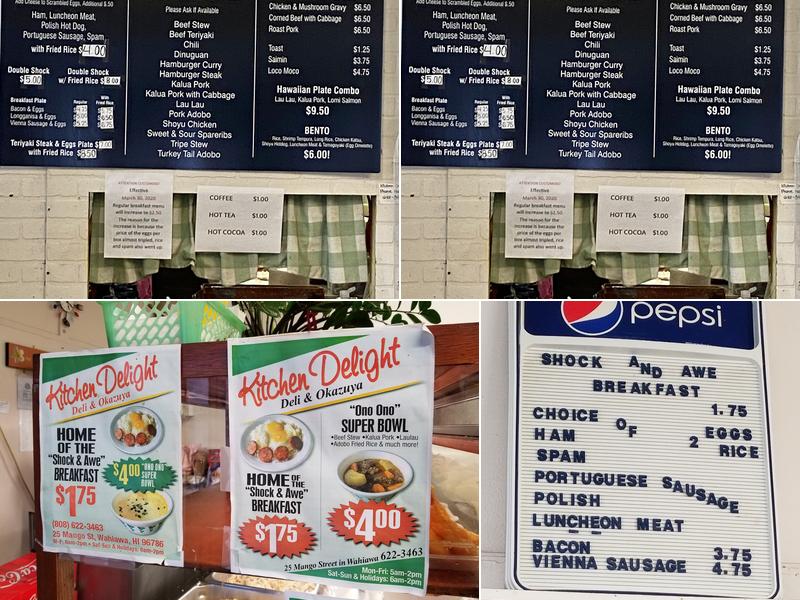 Kitchen Delight Menu