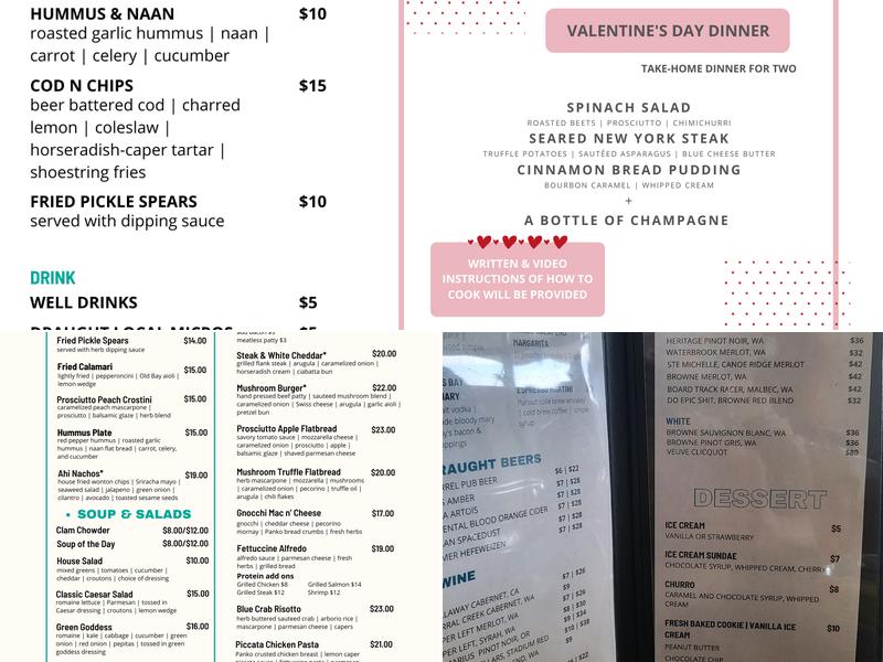 Chambers Bay Grill Menu