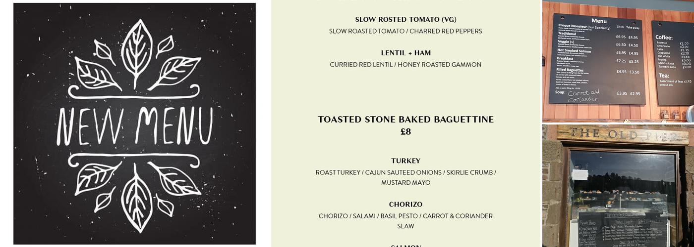 Old Pier Coffee House Menu