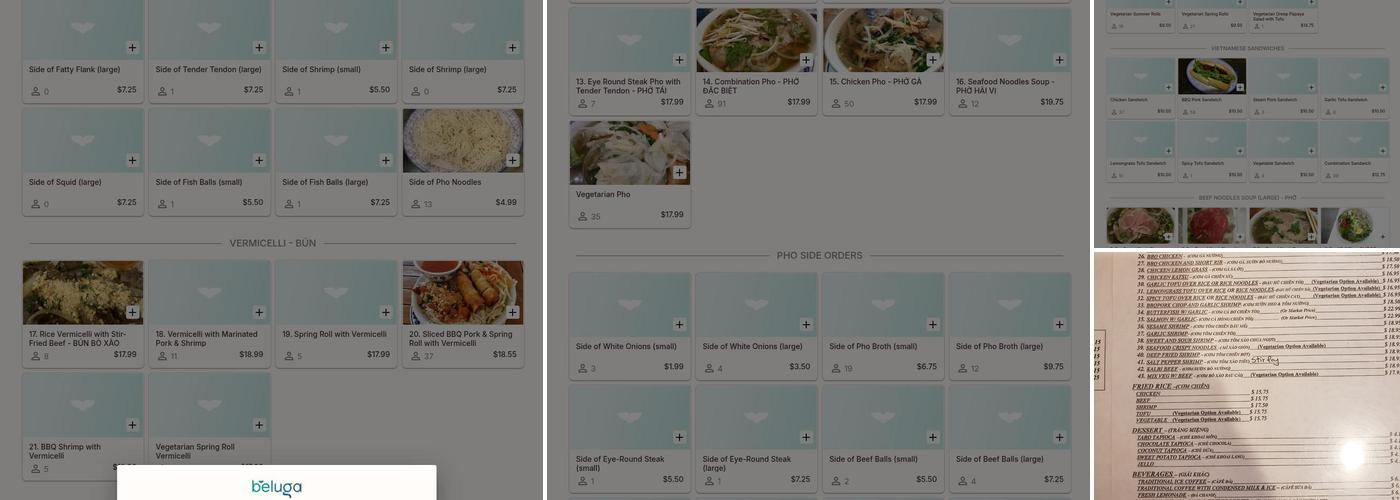 PHO & Co Menu