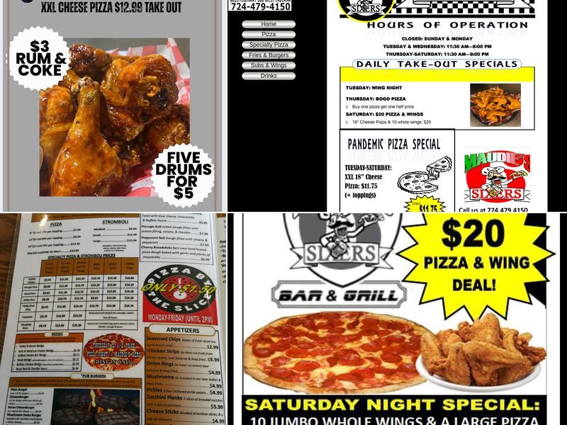 Maudie's Sixers Menu