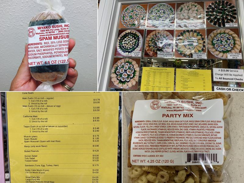 Miyako Sushi Menu