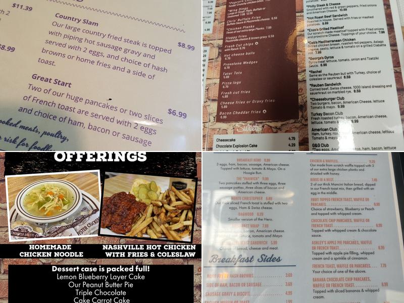 G & G Restaurant Menu