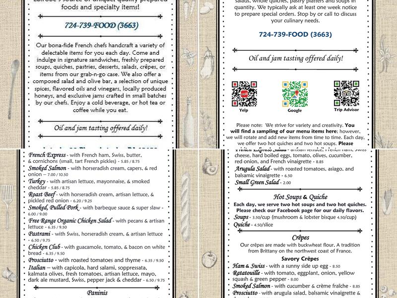 French Express Menu