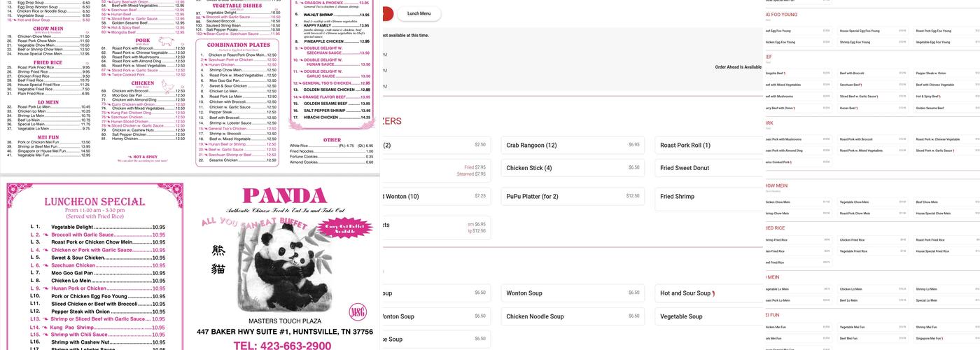 Panda Menu