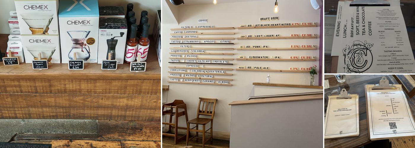 The Coffee Apothecary - Cafe Ellon Menu