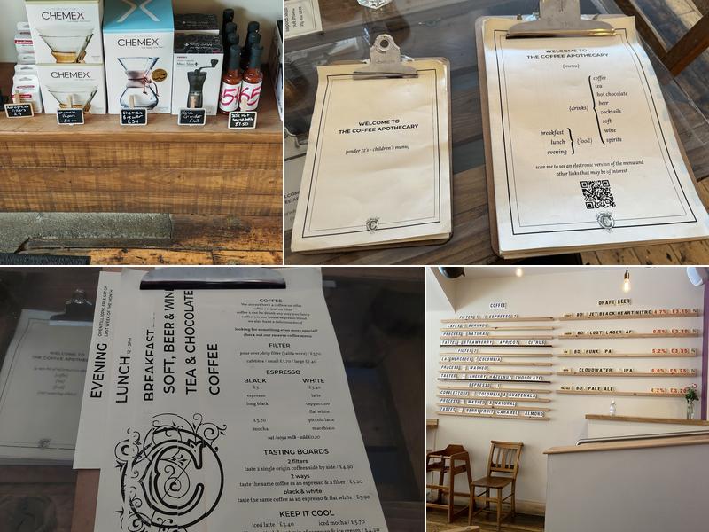 The Coffee Apothecary - Cafe Ellon Menu
