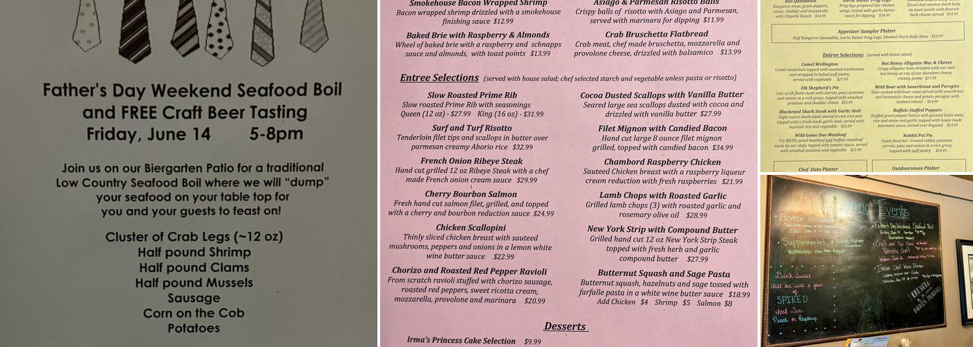 Chef Dato's Table Menu