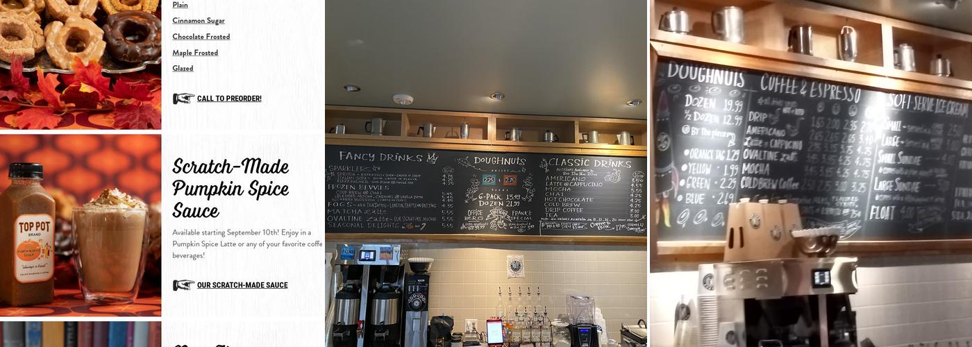 Top Pot Doughnuts Menu