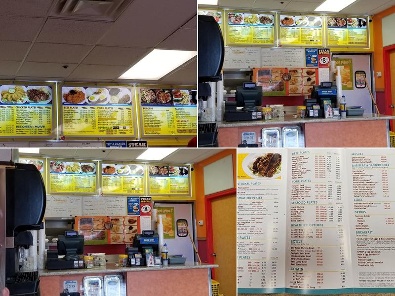 L&L Hawaiian Barbecue Menu