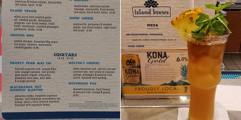 Island Brews Menu
