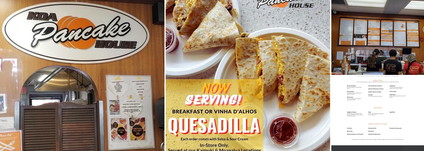 Koa Pancake House Menu