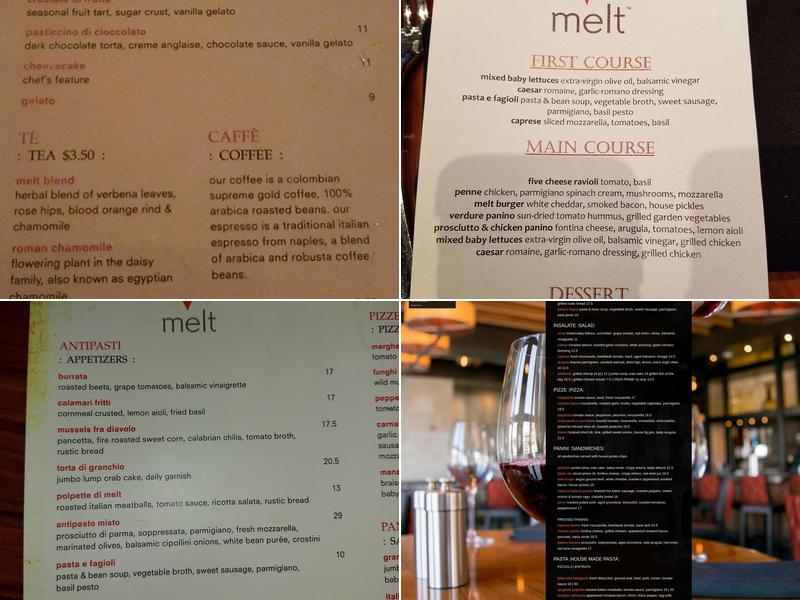 Melt Menu