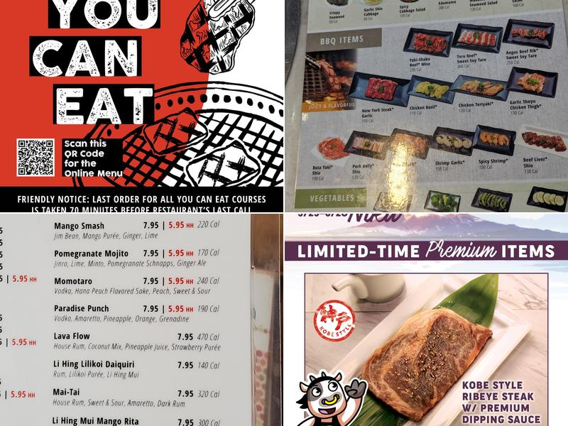Gyu-Kaku Japanese BBQ Menu