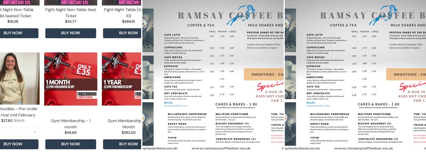 Ramsay Coffee Bar Menu