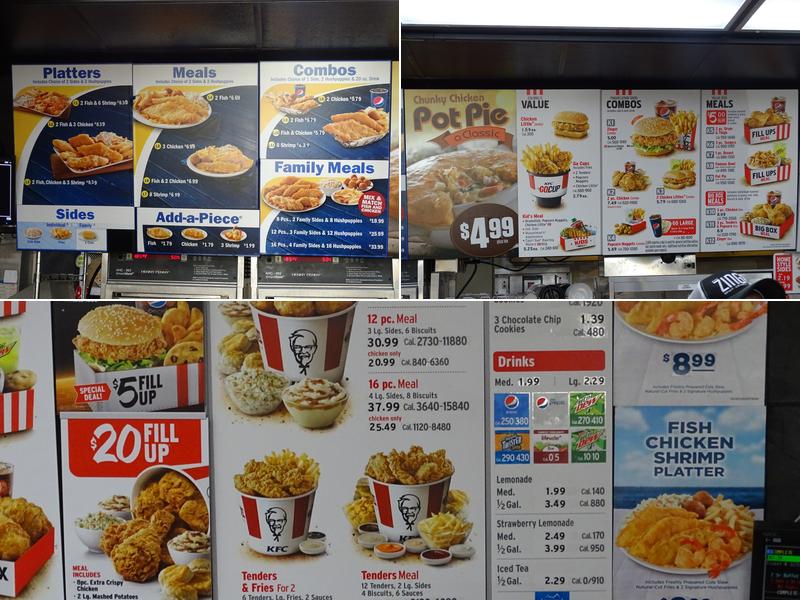 KFC Menu